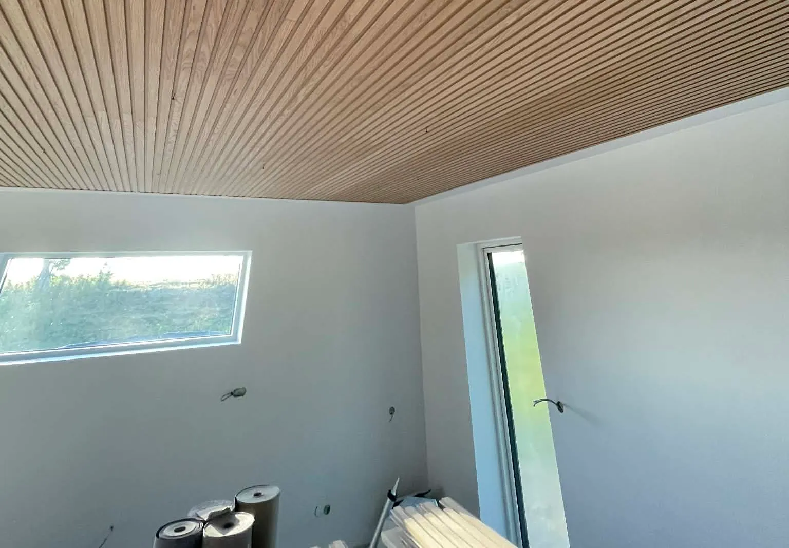 Listeloft i eg monteret af Brix Byg i moderne bolig
